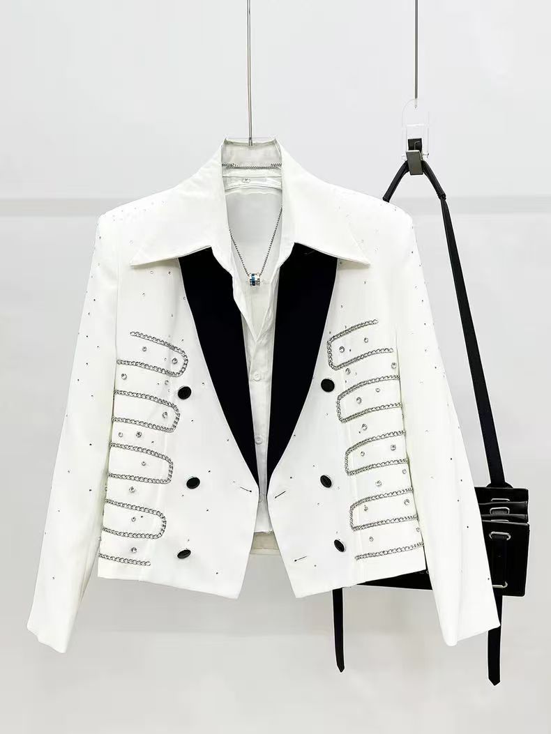 Embroidered Sequin Blazer(Anchor development)